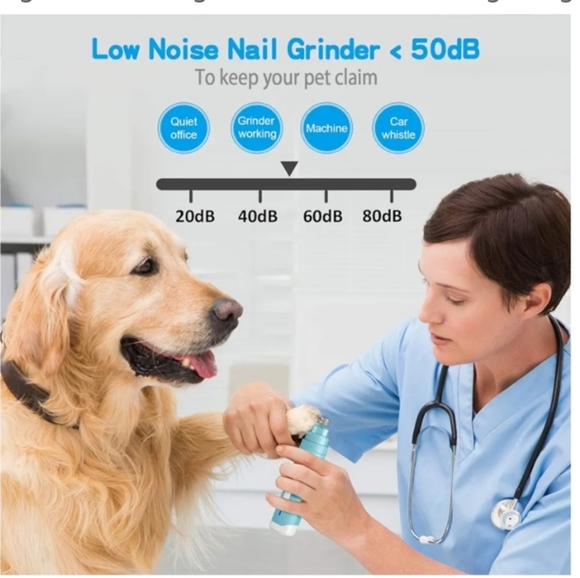 Dog Nail Grinder 2-Speed - Rechargeable Pet Nail Trimmer - Picture 5 of 9